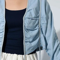 BYROO - Mori Cardigan Wanita Light Blue