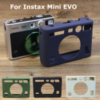 Silicone Case Shell for Instax Mini EVO Soft Wear Resistant Protective Frame Cover for Instax Mini EVO Camera Accessories