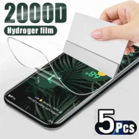 5PCS Safety Hydrogel Film For Google Pixel 3 5 3A 6 Full Cover Screen Protector For Pixel 6A 7 7A 4 XL 4A 5A