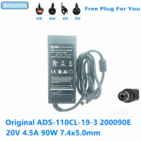 Original AC Adapter Charger For PHILIPS AOC 20V 4.5A 90W HOIOTO ADS-110CL-19-3 200090E ADPC2090 Monitor Laptop Power Supply
