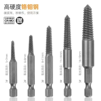 Universal broken screw extractor, slip-thread broken screw extractor, electric hexagonal handle remo