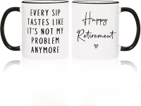 Aurahouse Retirement Gift for Woman Men Funny Retirement Mug Best Retirement Gifts for Women Men 202