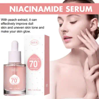 Peach 70% Niacinamide Serum 30ml Brightening Hydrating Face Hyperpigmentation Treatment Daily Clean care Serum Skin Beauty Q8M3