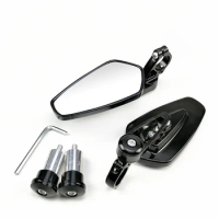 1 Pair 7/8" 22mm Motorcycle Rearview Mirrors Universal Scooter Bar End Handlebar Mirror Rear View Mirror Accessories