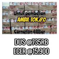CARNATION SUSU KENTAL MANIS KALENG NESTLE 1dus 488grx48 carnation 1dus