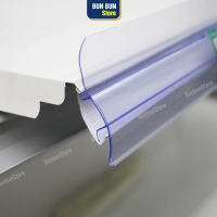 Nẹp nhựa kệ siêu thị, Thanh nẹp nhựa dài 1,2 M trong siêu thị, cửa hàng tạp hóa ( Nẹp chữ U )