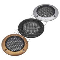 For 2 Inch Speaker Grill Cover 2" Car Audio Tweeter Decorative Circle Metal Mesh Protection Conversion Net Black/Silver/Golden