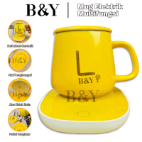 Gelas Keramik Elektrik / Mug Dengan Tatakan Penghangat Elektrik / Set Gelas Keramik / Mug Cangkir El