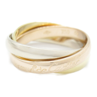 【二手名牌BRAND OFF】CARTIER 卡地亞 18K 三色金 Trinity 三環 戒指 #50