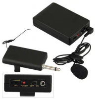 Receiver Transmitter Microphone Wireless Lavalier Lapel Clip Mic Stage System