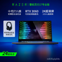【現貨】【3060新品】RazerBlade雷蛇靈刃17專業版輕薄金屬電競遊戲筆記本電腦十代i7八核RTX3060/2K
