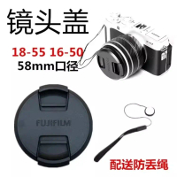 Penutup Lensa, Fuji, 58mm, Serasi dengan Kamera 18-55mm, 15-45mm, 52mm, Aksesori Kamera XT30, XT20, 