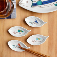 日本 九谷燒 HAREKUTANI 鳥與木小碟 共5款 筷架 醬油碟 小鳥 附盒裝 生日禮物 交換禮物
