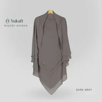 [YUKAFI BRAND] NIQOBY KHIMAR | FRENCH KHIMAR ceruty premium 2 layer| haji umroh kajian kondangan dai