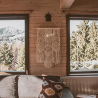開發票 北歐ins家居裝飾掛毯手工編織壁毯 波西米亞墻壁裝飾