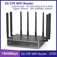1800Mbps Wifi6 5G Wifi Router Dualband 2.4G&amp;5.8Ghz Mobile Hotspot Networking Wireless Routers LTE 4G Modem Sim Card 5G Router
