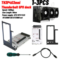 TH3P4G2mini Thunderbolt GPU Dock External Graphics Card Video Card Dock Laptop Docking Stations for Macbook 60w Reverse Charging