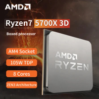 New AMD Ryzen 7 5700X3D - R7 5700X3D 5000 Series 8-Core 4.1 GHz Socket AM4 Thread CPU Processor r7 5800x3d New but without fan