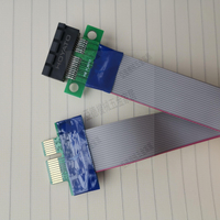 PCI-E1X公對母軟排保護3.0pcie網卡聲卡采集卡延長增高加長轉接線【亞德機械五金家居】