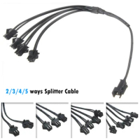 2/3/4/5 Way Splitter Connectors Cable For EL Wire Neon Light LED Wiring Fittings Splitting Wire