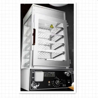 Commercial Electric Steamer for Kitchen Cooker, Steam Showcase Machine, CE Certificate, 5 Rack
