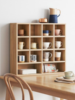 桌上書架簡易多層置物架客廳桌面收納架子杯架靠牆家用多寶格子櫃