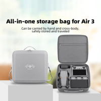 for DJI AIR 3 Storage Bag Drone Shoulder Crossbody Case Accessories Gray
