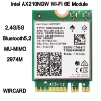 Dual Band 2974Mbps AX210NGW 802.11ax/ac Wireless card For Intel AX210 WI-FI 6E M.2 NGFF BT 5.2 Wifi Network Wlan 2.4G/5G