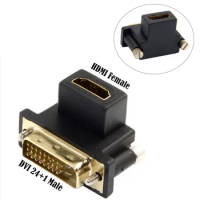 90 Degree DVI Male to HDMI Female Adapter for Computer &amp; HDTV &amp; Graphics Card