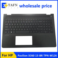 New Original For HP Pavilion X360 15-BR TPN-W126 Laptop Palmrest Case Keyboard US English Version Upper Cover