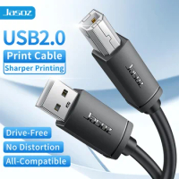 Jasoz USB Printer Cable USB Type B Male to A Male USB 2.0 Cable for Canon Epson HP ZJiang Label Printer DAC USB Printer 1.5m 10m