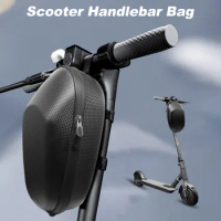 Scooter Storage Bag, Rainproof Scooter Handlebar Bag, EVA Hard Shell Front Hanging Bag Fit for Kick Scooters Folding Bikes