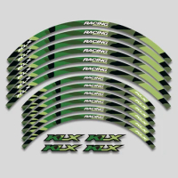 For KAWASAKI KLX400 KLX400SR KLX400R KLX300 KLX230 Reflective Motorcycle Accessories Wheel Sticker Hub Decals Rim Stripe Tape