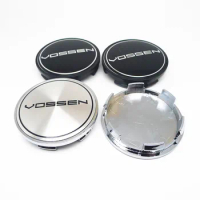 4pcs 65mm 59mm Vossen Car Wheel Center Hub Cap Cover Vossen Emblem Badge Sticker Auto Styling Accessories