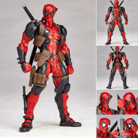 ฟิกเกอร์แอคชั่น Revoltech Yamaguchi Deadpool 2 ขนาด 16 ซม. แบบต่อข้อ พร้อมหัวและมือที่เปลี่ยนได้ โมเ