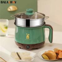 Mini Electric Multi Cookers Single/Double Layer Pot 1-2 People Household Non-stick Pan Hot Pot Rice Cooker Cooking Appliances