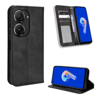Wallet Leather For Asus Zenfone 9 9Z Case Magnetic Flip Book Stand Card Protective Cover