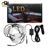 Đèn Neon Tạo Kiểu Hình Dán Kính Chắn Gió Phía Sau Xe Hơi Đèn LED RGB Nhịp Điệu Âm Nhạc