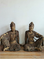 木雕佛像造像擺飾，素皮殼工藝，自在觀音菩薩佛像，高60厘米，