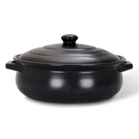 High temperature resistant ceramic casserole two-flavor hot pot Commercial electric ceramic stove hot pot Stew pot Casserole