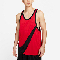 Nike As M Nk Df Crossover Jersey [DH7133-657] 男 球衣 背心 籃球 紅 黑