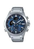 Edifice Edifice Smartphone Link Men's Chronograph Watch ECB-30D-2A Blue Dial with Silver Stainless Steel Watch for Men