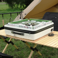 雀依QUEYI 台灣總代理 3A隨行電動麻將機＿體積小不佔空間/快速出牌/露營娛樂