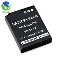 EN-EL12 Battery for Nikon KeyMission 170 360 COOLPIX W300s B600 A1000 A900 S9900 S9700 S9500 S9400 S9300 S9200 S9100 Camera