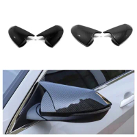 For Hyundai Elantra 2021 2022 2023 Carbon Fiber Rearview Mirror Cover Side Door Mirror Shell Decoration Trim Car styling