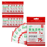【醫強】75%酒精布 酒精擦 60單片組(10片/袋 X6袋 單片獨立包裝)
