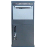 Large Metal Outdoor Apartment Waterproof Free Standing Package Box Parcel Mail Boxes Letterbox Parcel Drop Mailbox