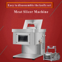 Stainless Steel Meat Cutter Commercial Slicer Dicing Machine Multifunctional Meat Slicer