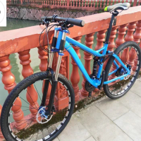 Kalosse 27.5X17 Adluts Full Suspension Frame 24 Speed Mountain Bicycle 27.5 Inches Mountain Bike