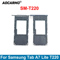 Aocarmo For Samsung Galaxy Tab A7 Lite SM-T220 Micro SD Card Tray Slot Replacement Part